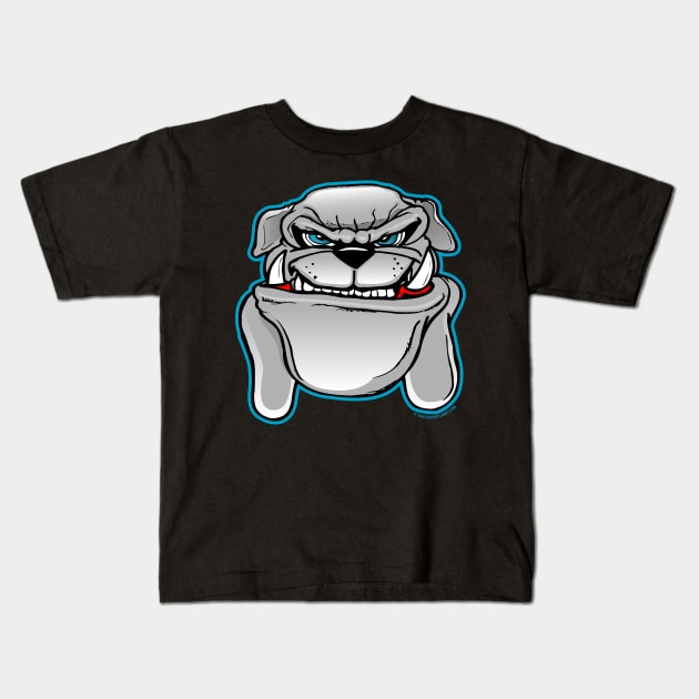 Bulldog Cartoon Kids T-Shirt by eShirtLabs